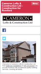 Mobile Screenshot of cameronlofts.co.uk